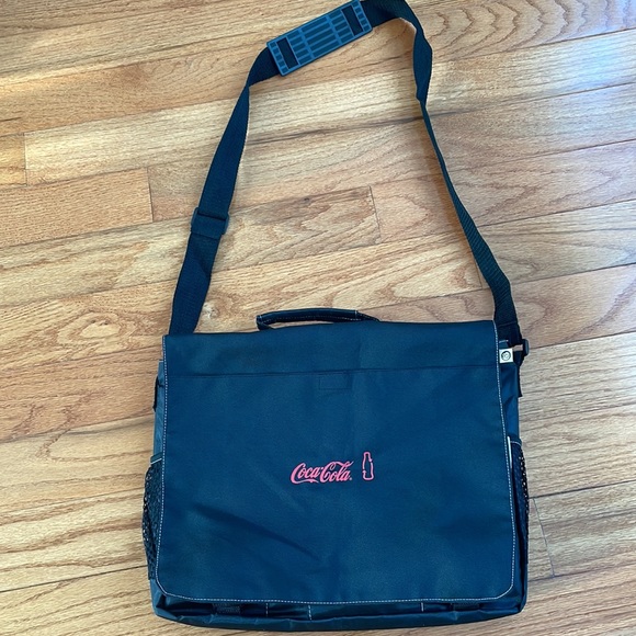 COCA’COLA Messenger Flap Over Bag in black color - Picture 2 of 16